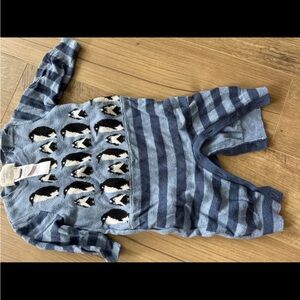 Bonnie Baby Blue Penguin Knit Sweater